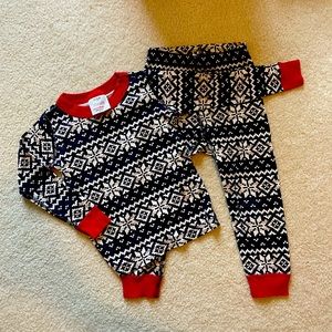 Hanna Andersson - size 3T - Holiday Long John pajamas